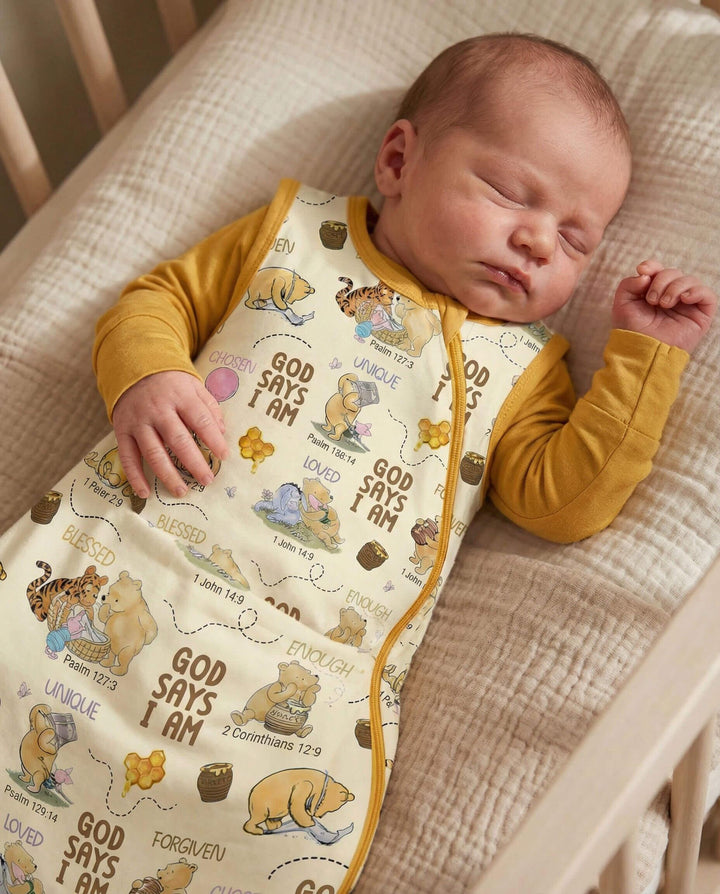 God Says I Am Little Blessings Bolsa de dormir de bambú
