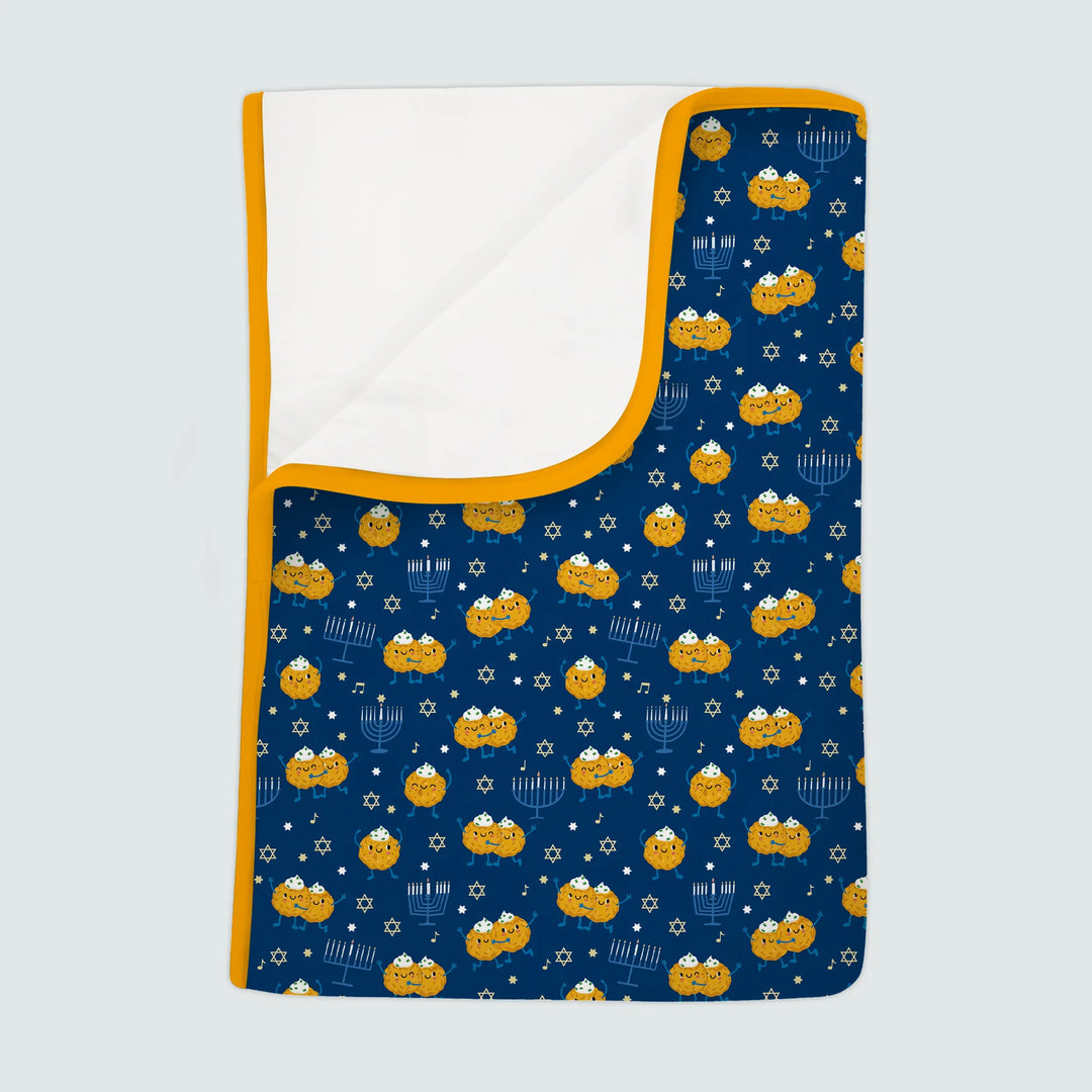 Hanukkah Latke Family Matching Toddler Blanket