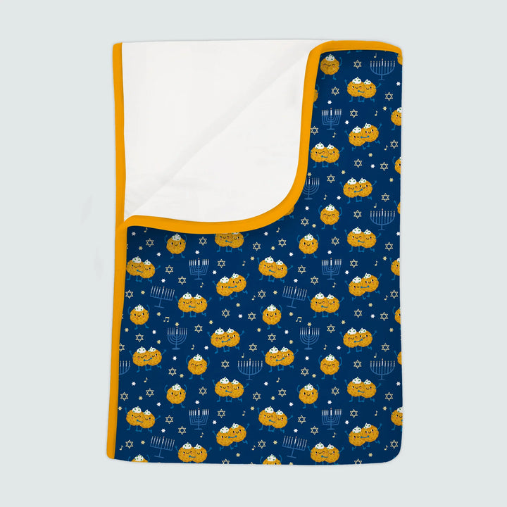 Hanukkah Latke Family Matching Toddler Blanket