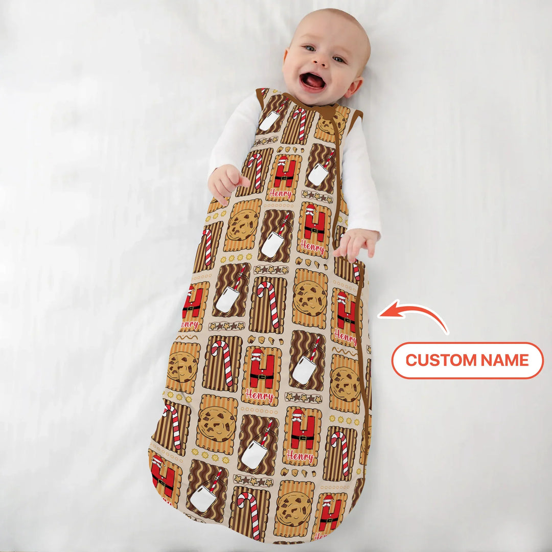 Custom Name Cookies and Milk Wonderland Sleep Bag , Custom Name Cookies and Milk Wonderland Sleep Bag - XS / 0.5 TOG