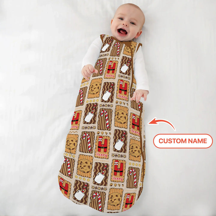 Custom Name Cookies and Milk Wonderland Sleep Bag , Custom Name Cookies and Milk Wonderland Sleep Bag - XS / 0.5 TOG