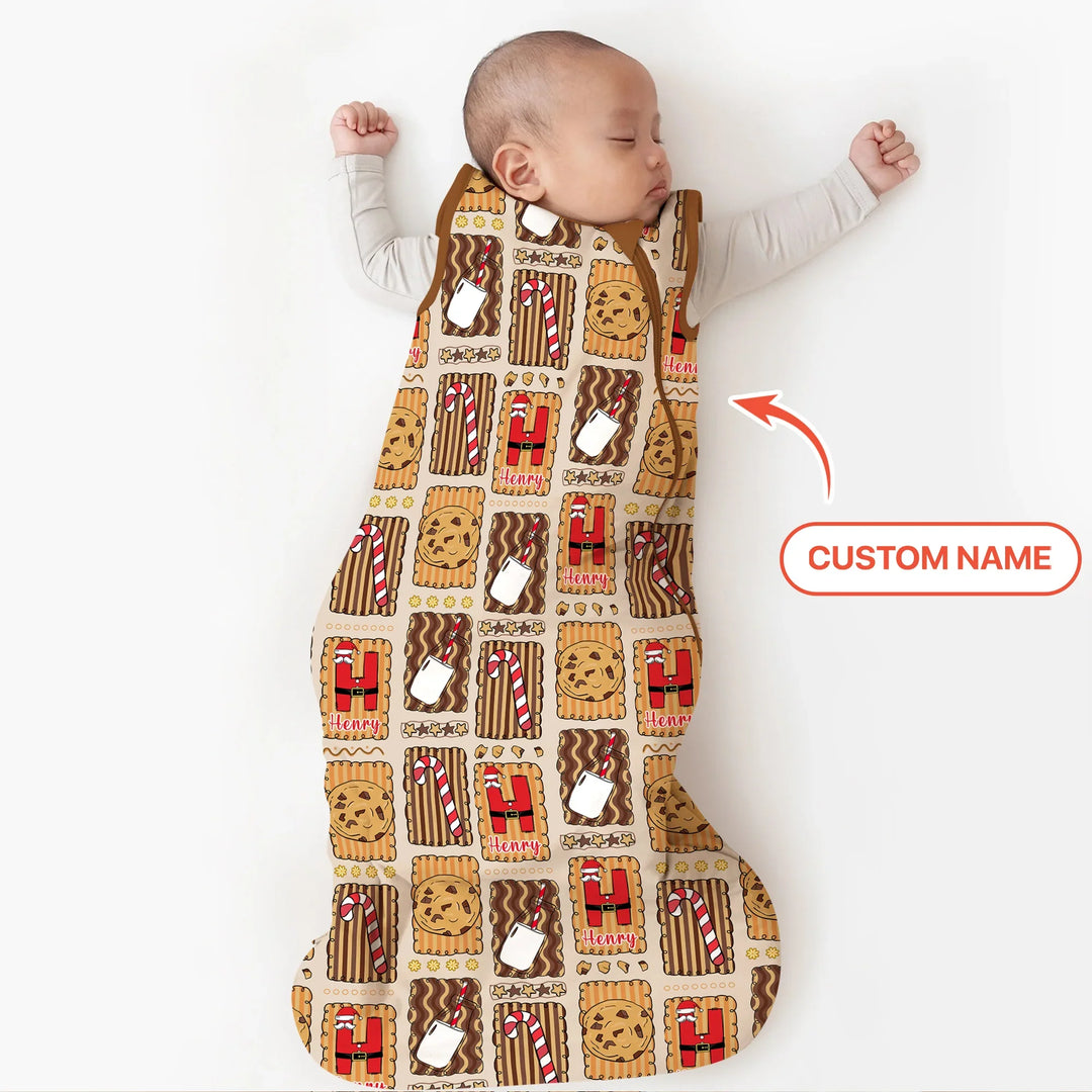 Custom Name Cookies and Milk Wonderland Sleep Bag , Custom Name Cookies and Milk Wonderland Sleep Bag - XS / 0.5 TOG