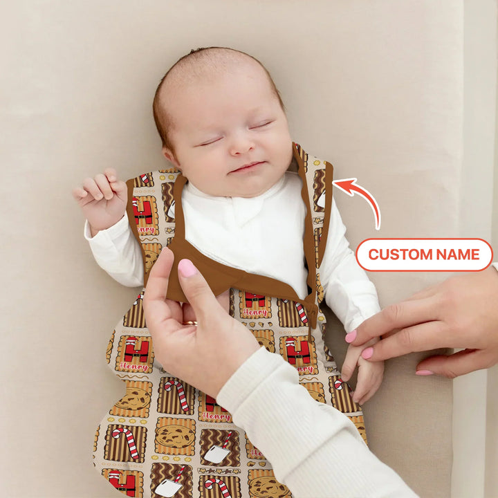 Custom Name Cookies and Milk Wonderland Sleep Bag , Custom Name Cookies and Milk Wonderland Sleep Bag - XS / 0.5 TOG