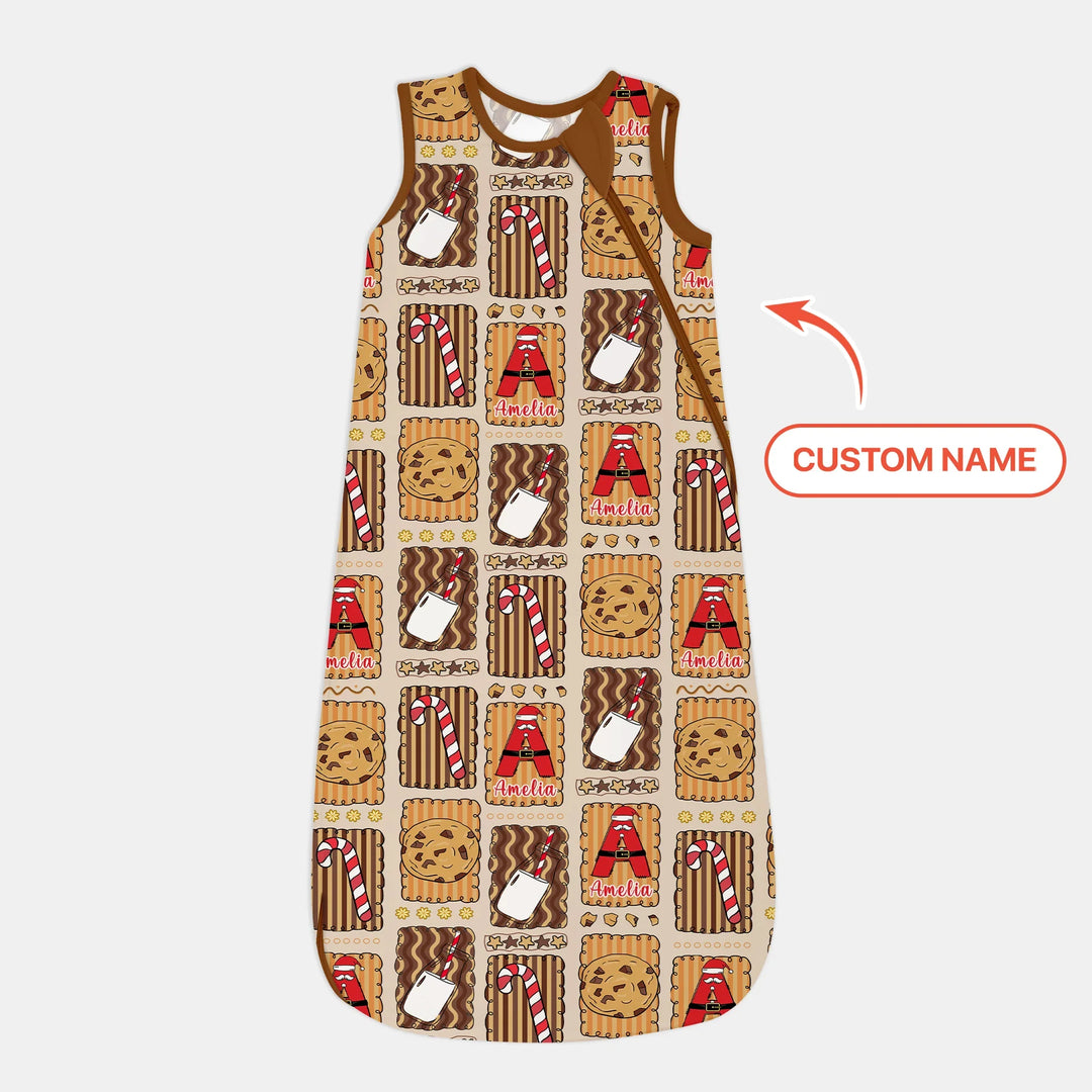 Custom Name Cookies and Milk Wonderland Sleep Bag , Custom Name Cookies and Milk Wonderland Sleep Bag - XS / 0.5 TOG