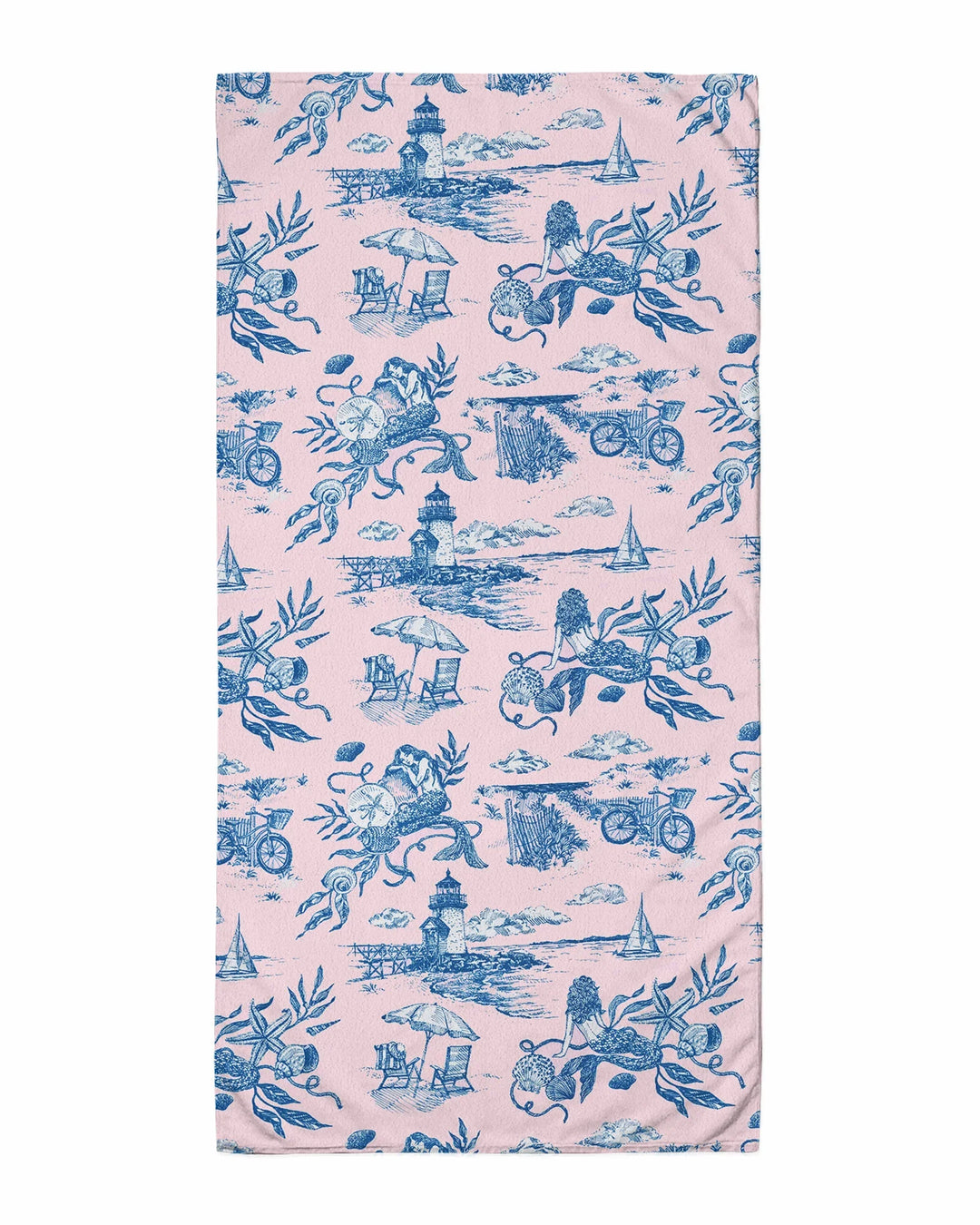 Summer Toile Bamboo Beach Towel