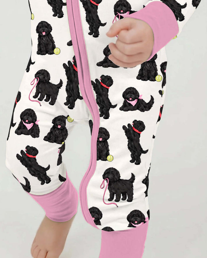 Black Dog Playtime Pink Bamboo Convertible Zippy