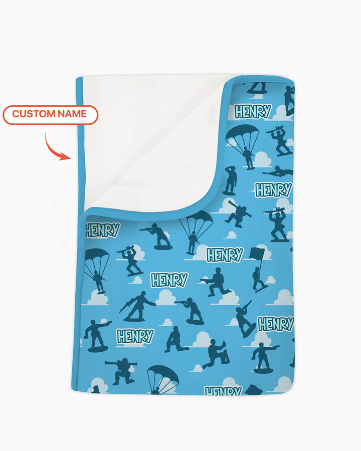 Army Men Memorial Day Bamboo Blanket