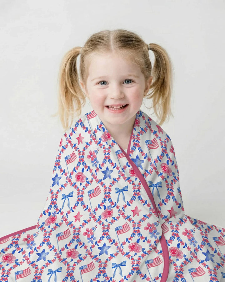Americana Bloom Blanket