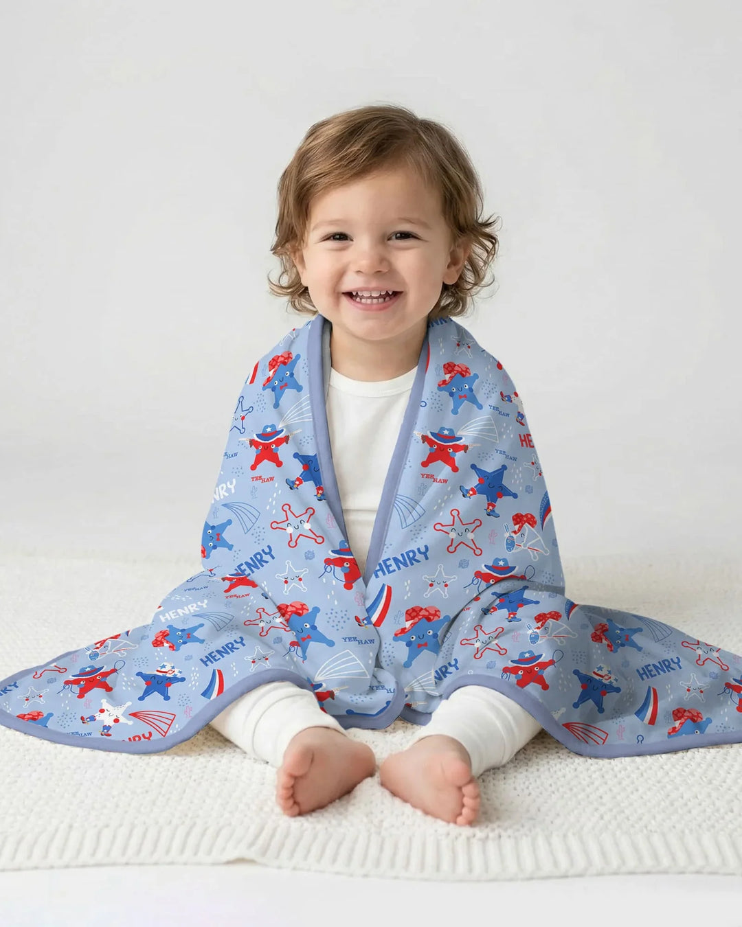 Howdy America Star Bamboo Blanket