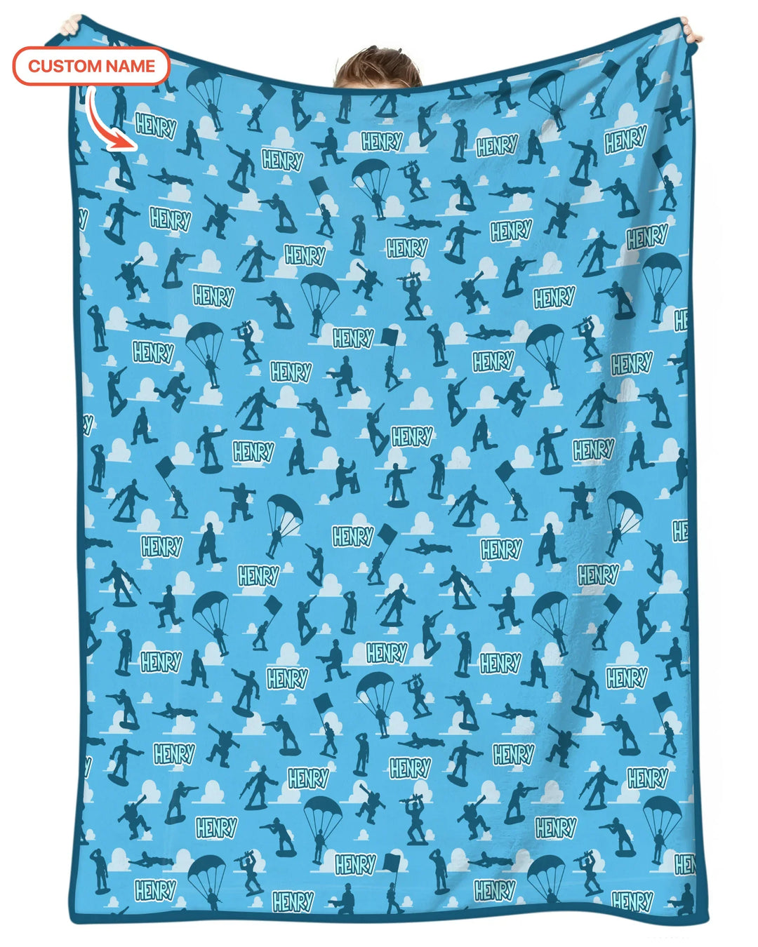 Army Men Memorial Day Bamboo Blanket