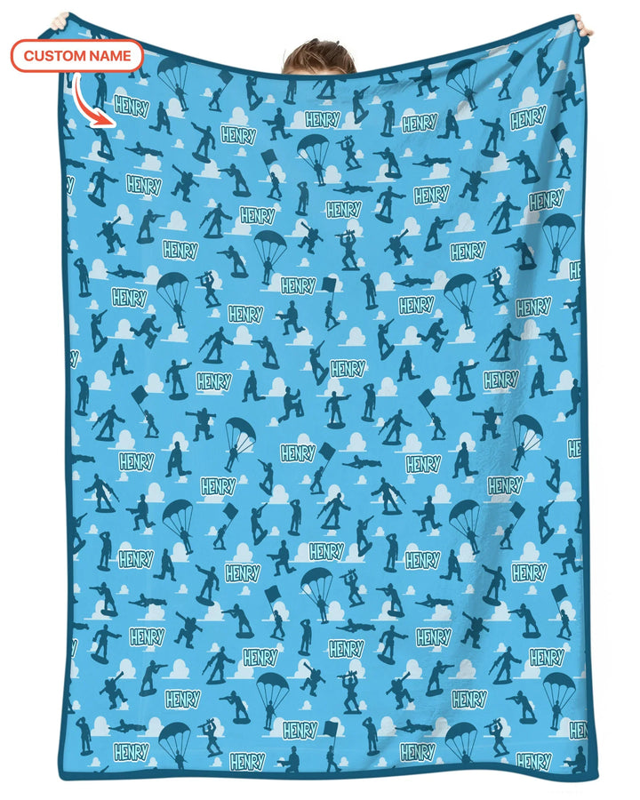 Army Men Memorial Day Bamboo Blanket