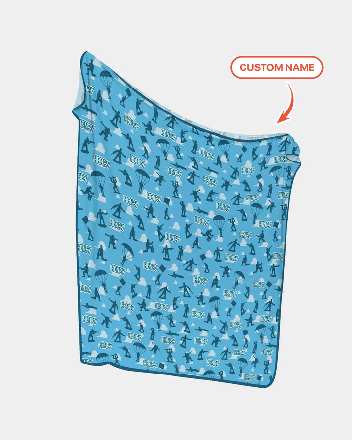 Army Men Memorial Day Bamboo Blanket