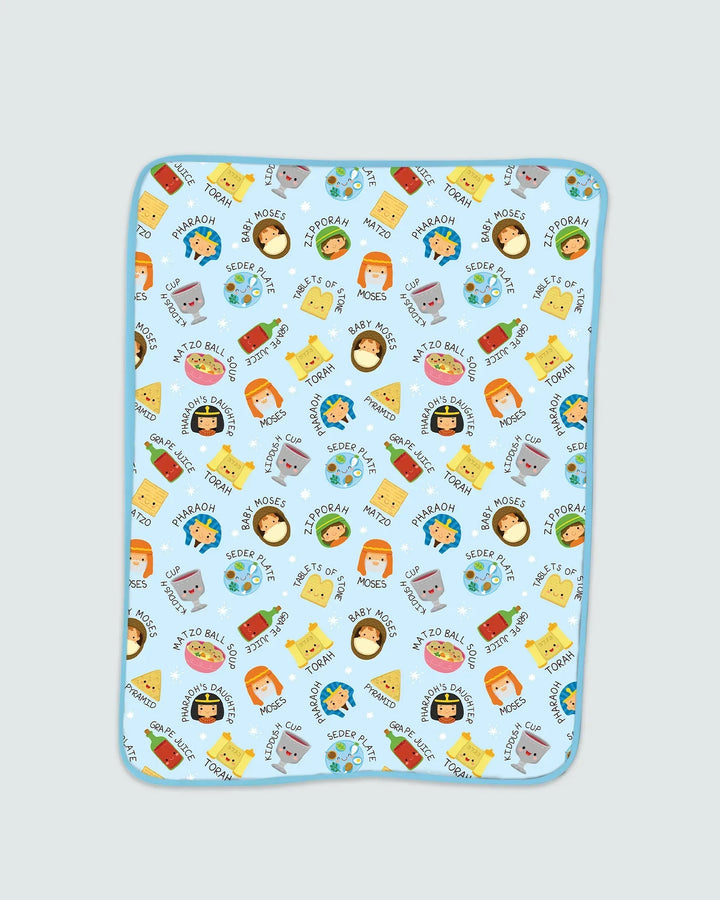 Cute Passover Characters Blanket