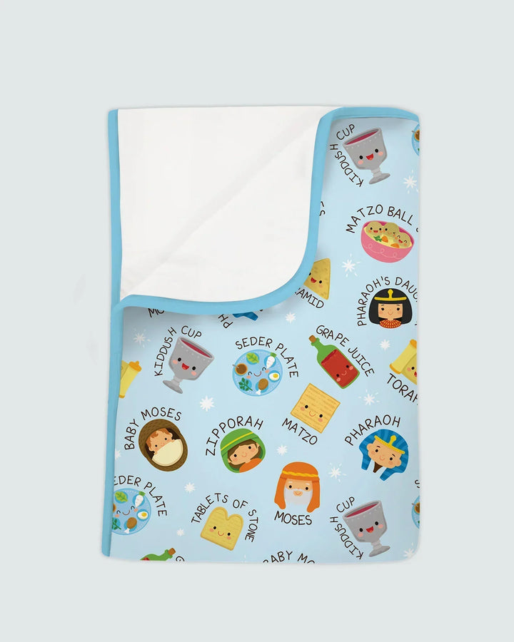Cute Passover Characters Blanket