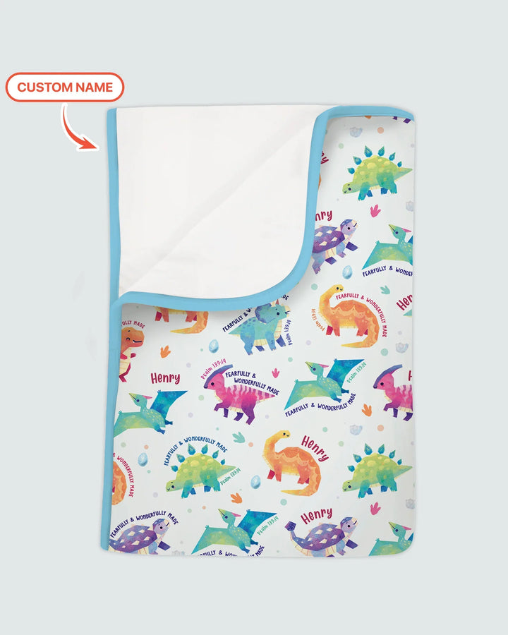 Fearfully & Wonderfully Made Custom Name Boy Bamboo Blanket