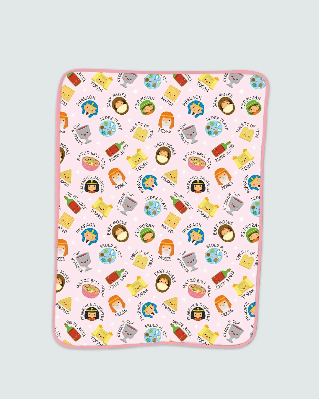 Cute Passover Characters Blanket