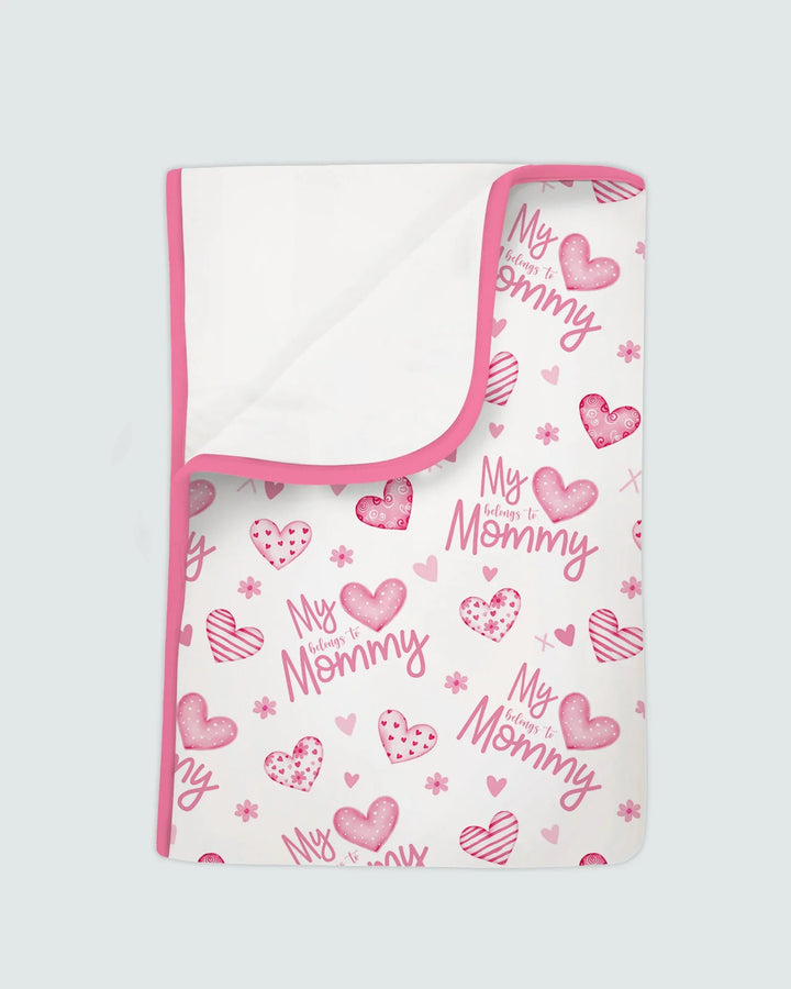 My Heart Belongs To Mommy Bamboo Blanket
