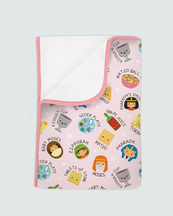 Cute Passover Characters Blanket