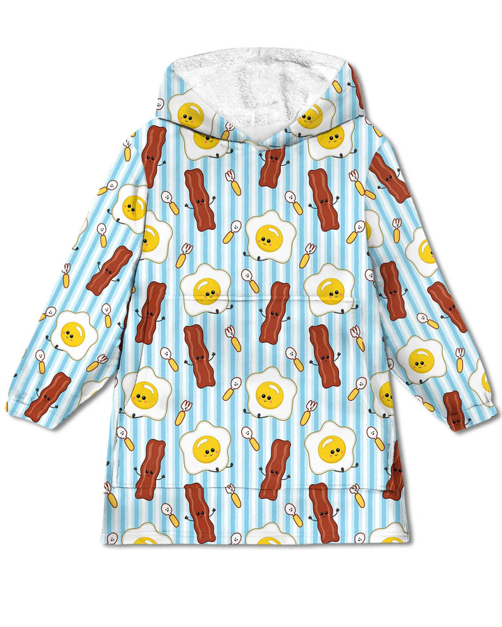 Breakfast Club Wearable Bamboo Blanket Hoodie