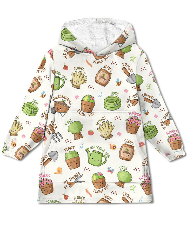 Kawaii Garden Crew Wearable Blanket Hoodie