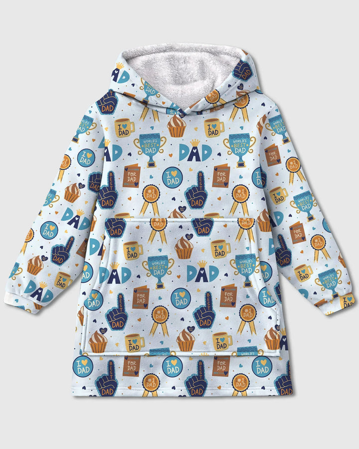 World's Best Dad Bamboo Blanket Hoodie