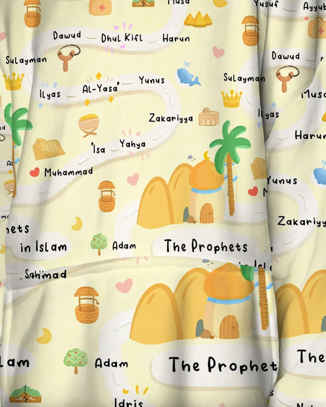 The Prophets in Islam Wearable Blanket Hoodie