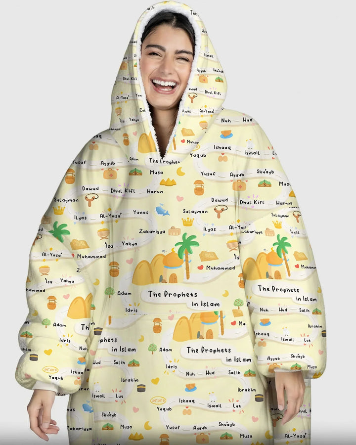 The Prophets in Islam Wearable Blanket Hoodie