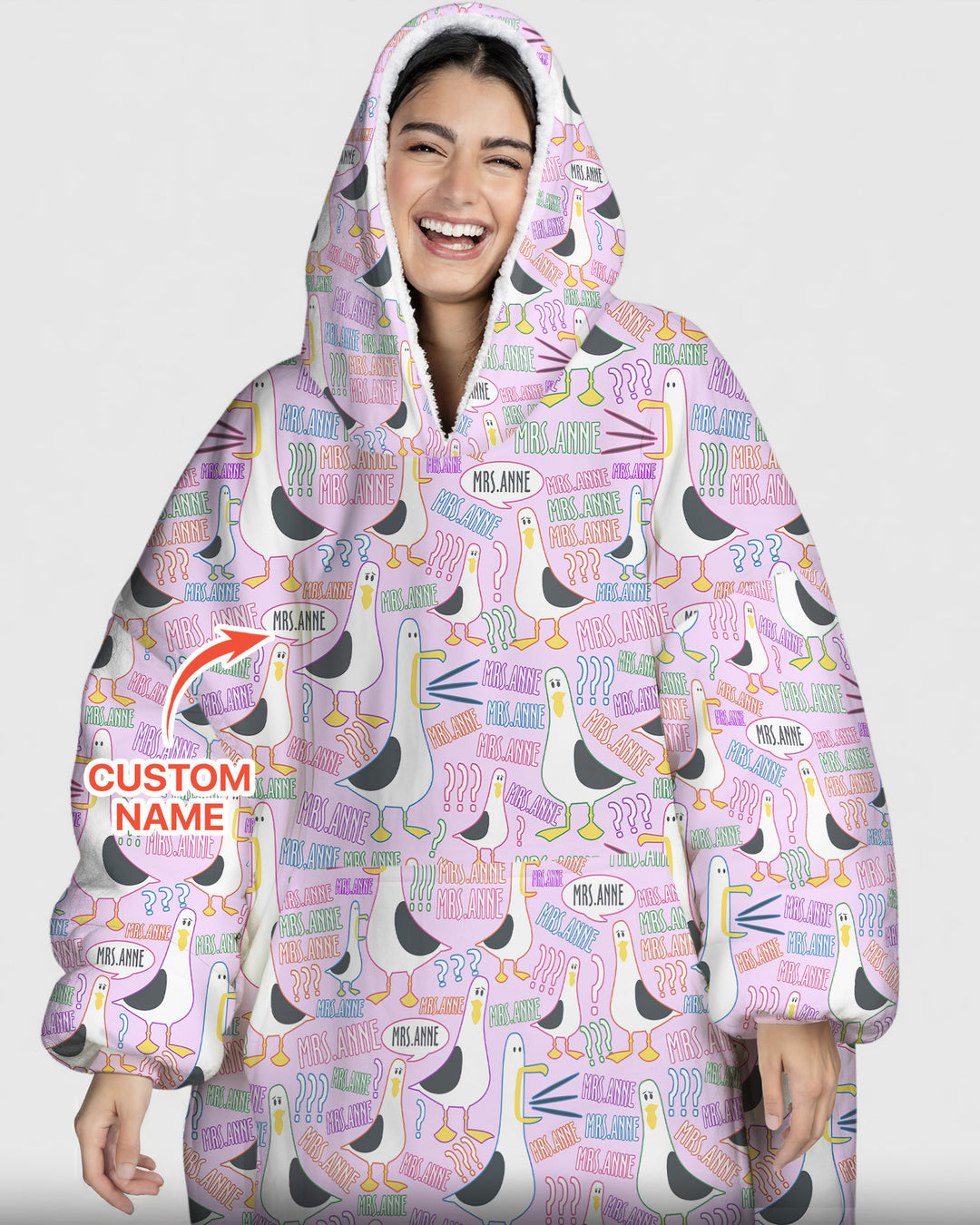 Plantilla de Sudadera Manta de Bambú Personalizada