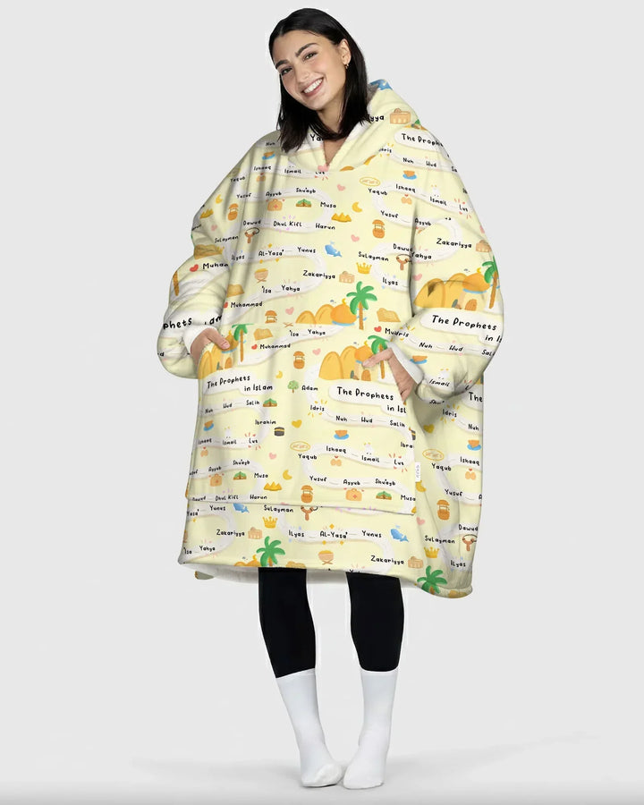 The Prophets in Islam Wearable Blanket Hoodie