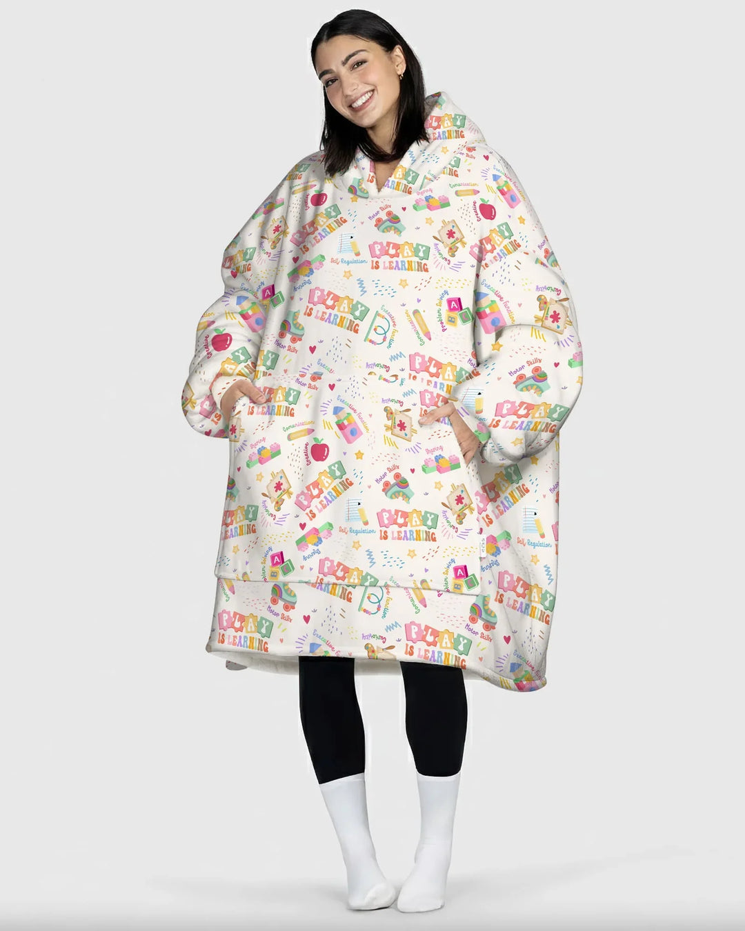 Play and Learn Bamboo Blanket Hoodie