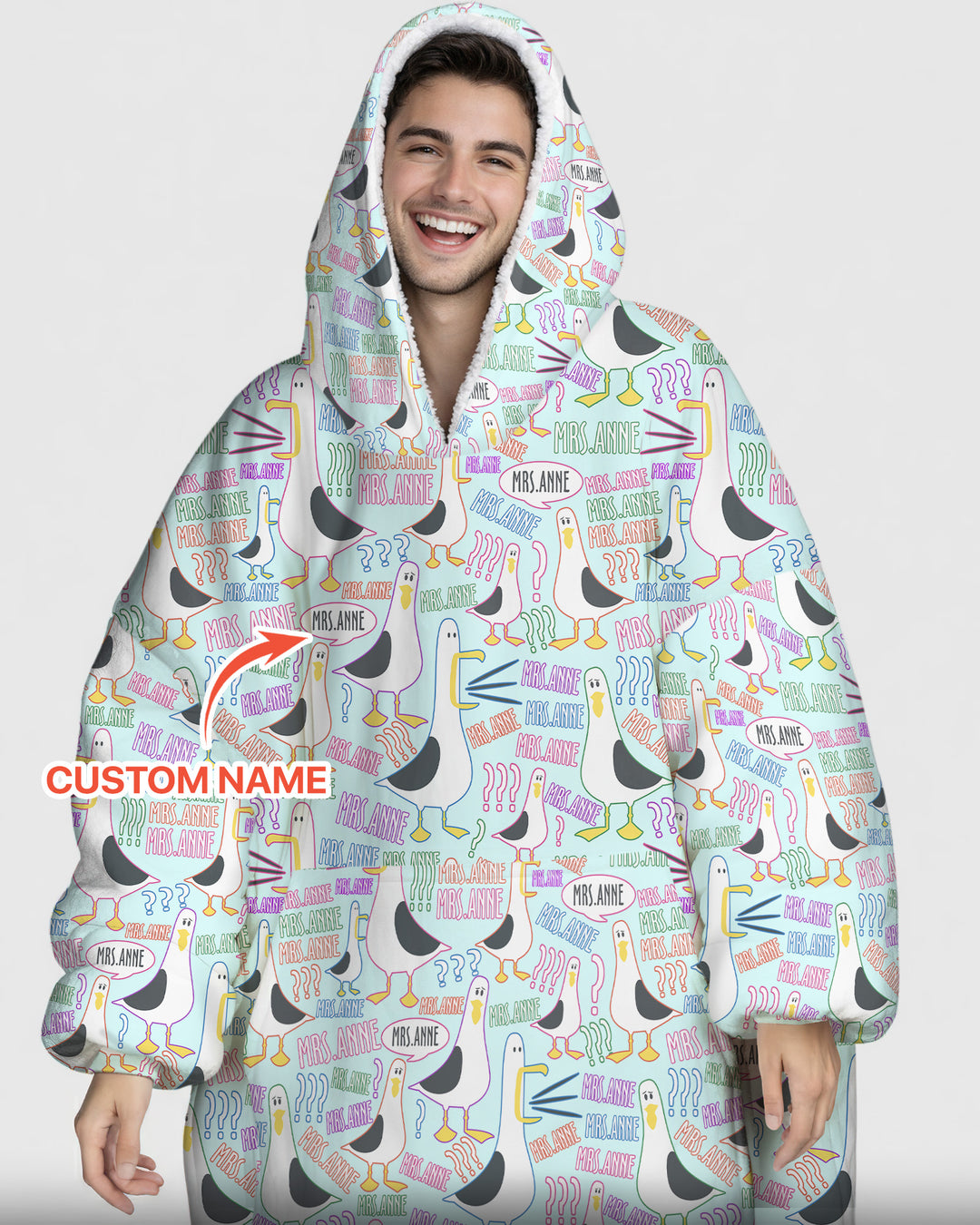 Plantilla de Sudadera Manta de Bambú Personalizada