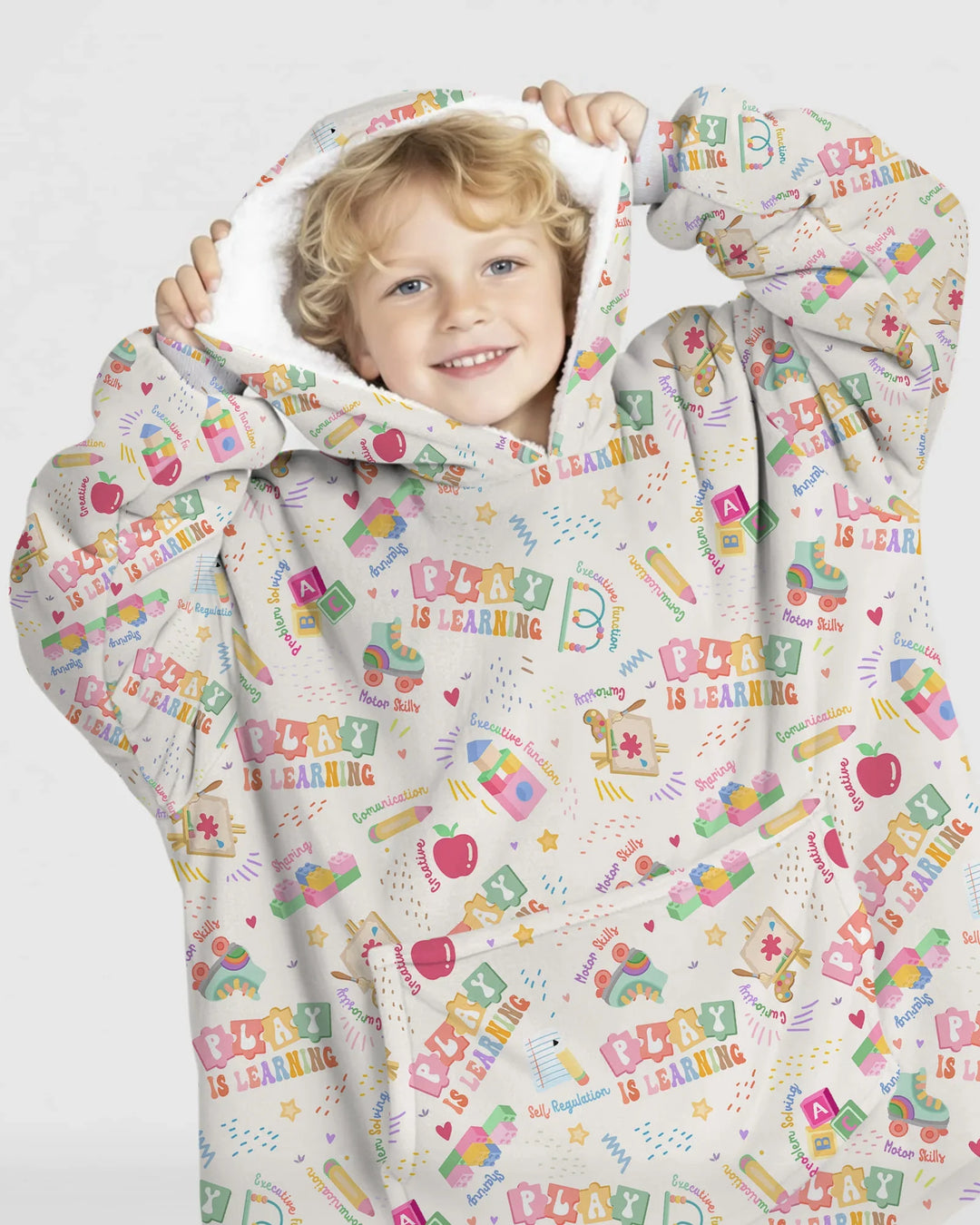 Play and Learn Bamboo Blanket Hoodie
