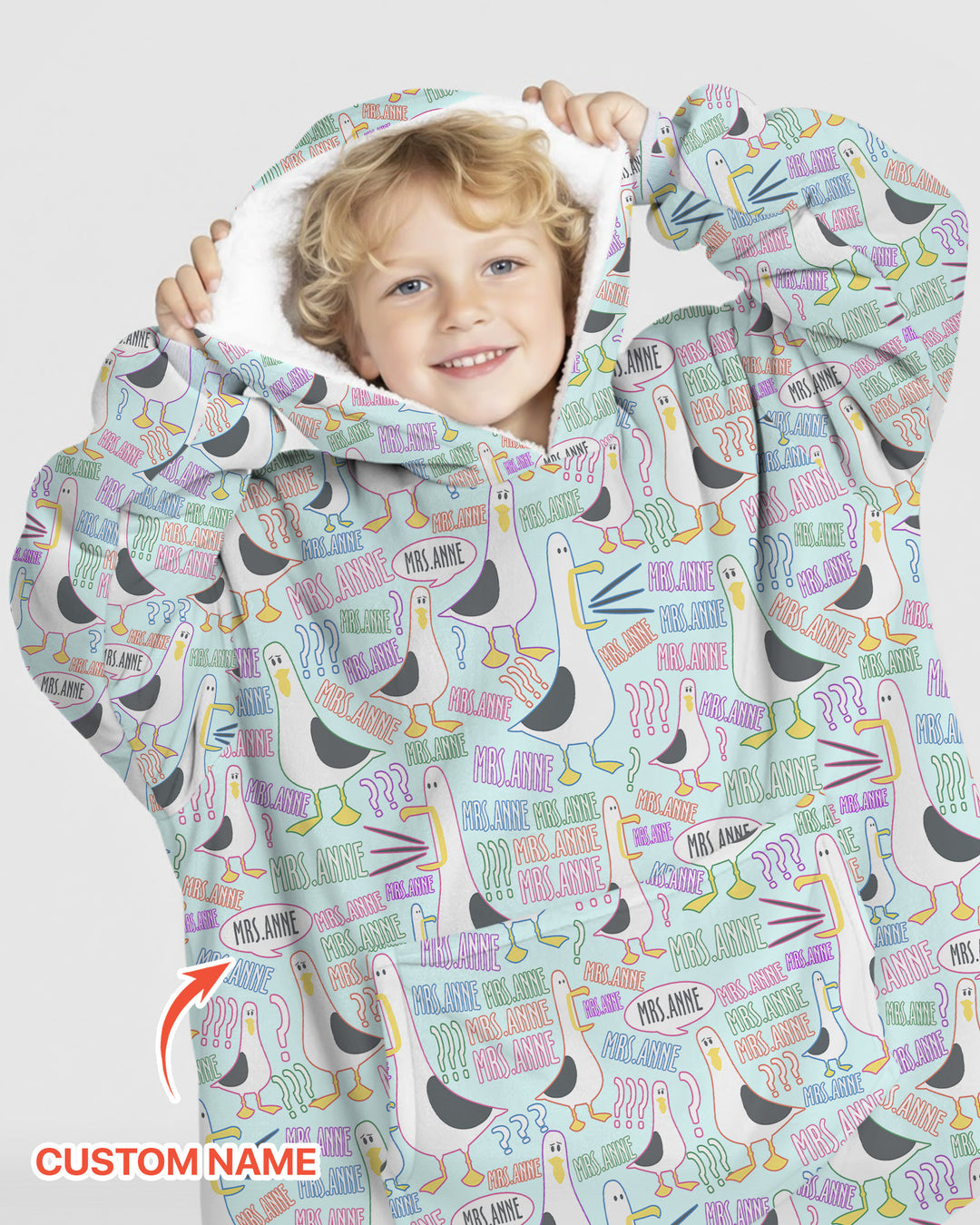 Plantilla de Sudadera Manta de Bambú Personalizada