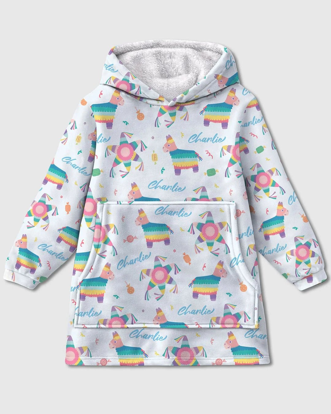 Personalisierte Name Piñata zerschlagen Bambus-Deckenhoodie