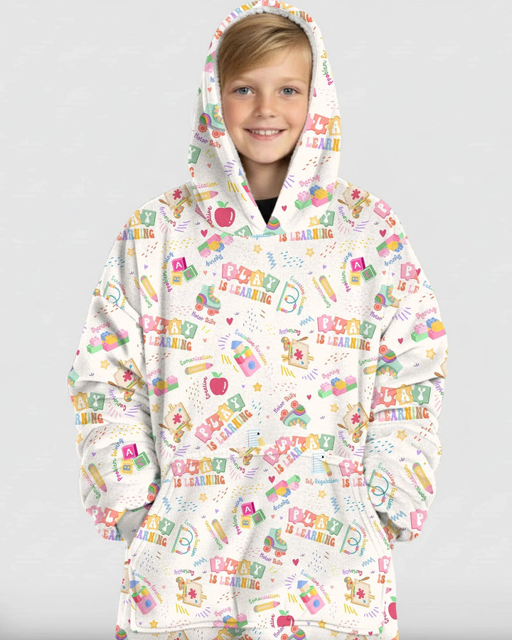 Play and Learn Bamboo Blanket Hoodie