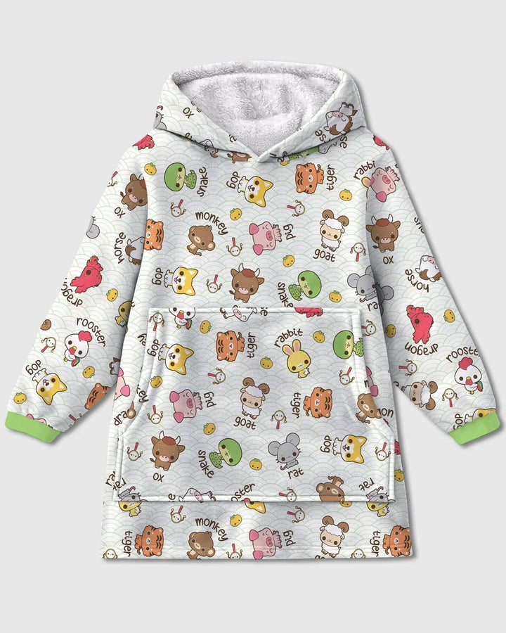 Kawaii Zodiac Wearable Blanket Hoodie