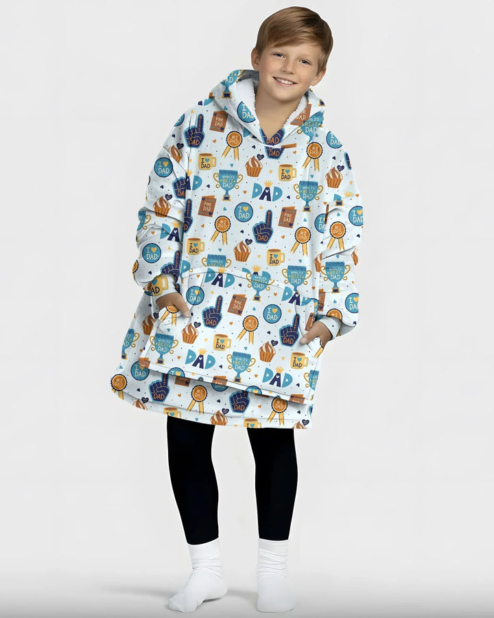 World's Best Dad Bamboo Blanket Hoodie