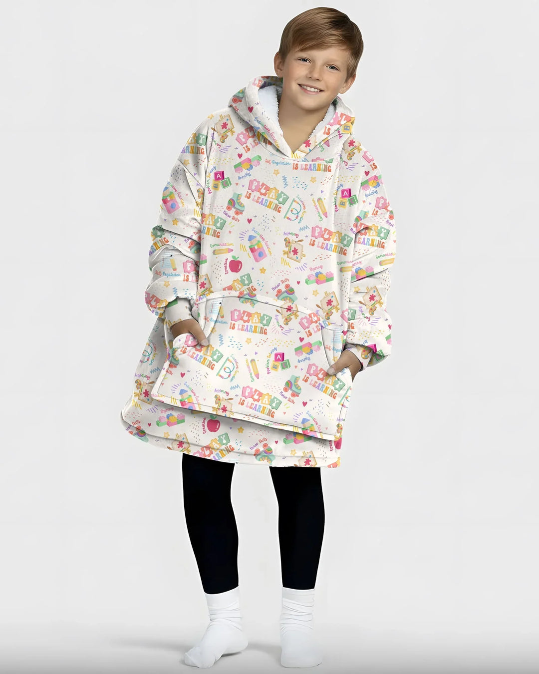 Play and Learn Bamboo Blanket Hoodie