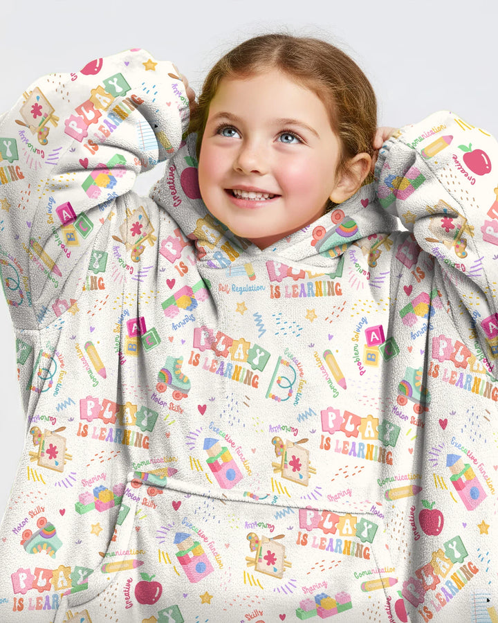 Play and Learn Bamboo Blanket Hoodie