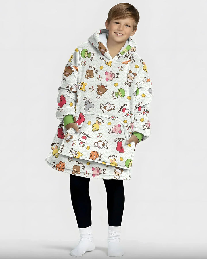 Kawaii Zodiac Wearable Blanket Hoodie