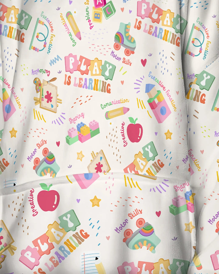 Play and Learn Bamboo Blanket Hoodie