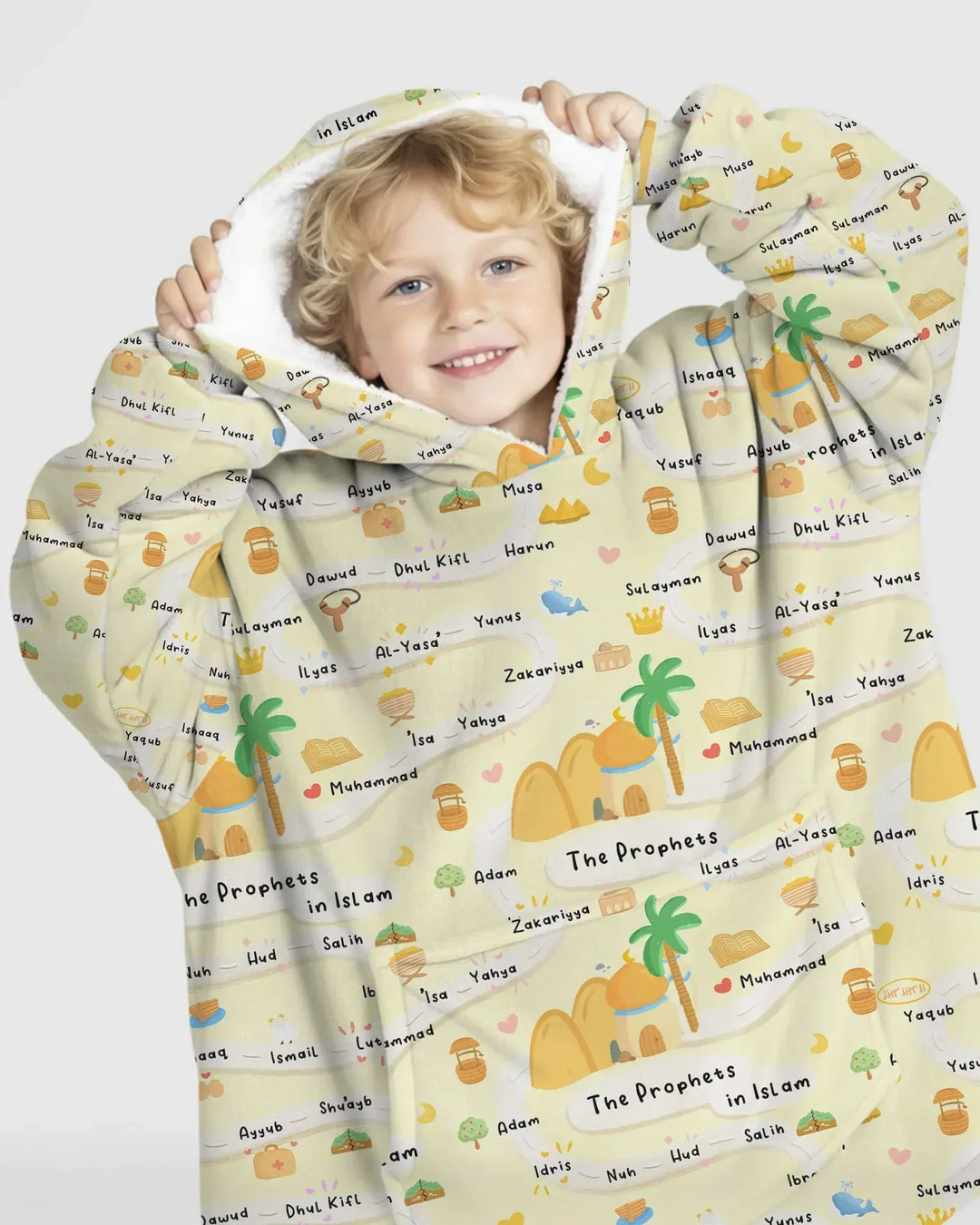 The Prophets in Islam Wearable Blanket Hoodie