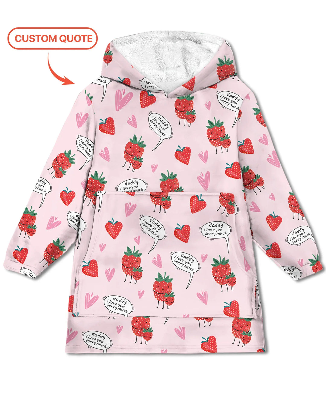 I love you berry much Blanket Hoodie