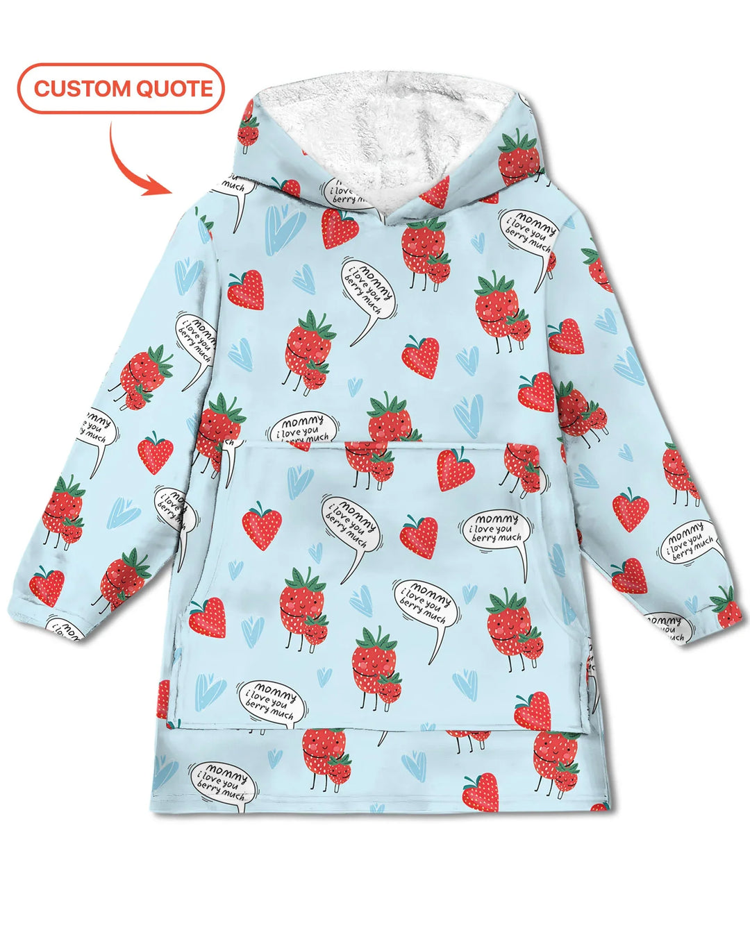 I love you berry much Blanket Hoodie