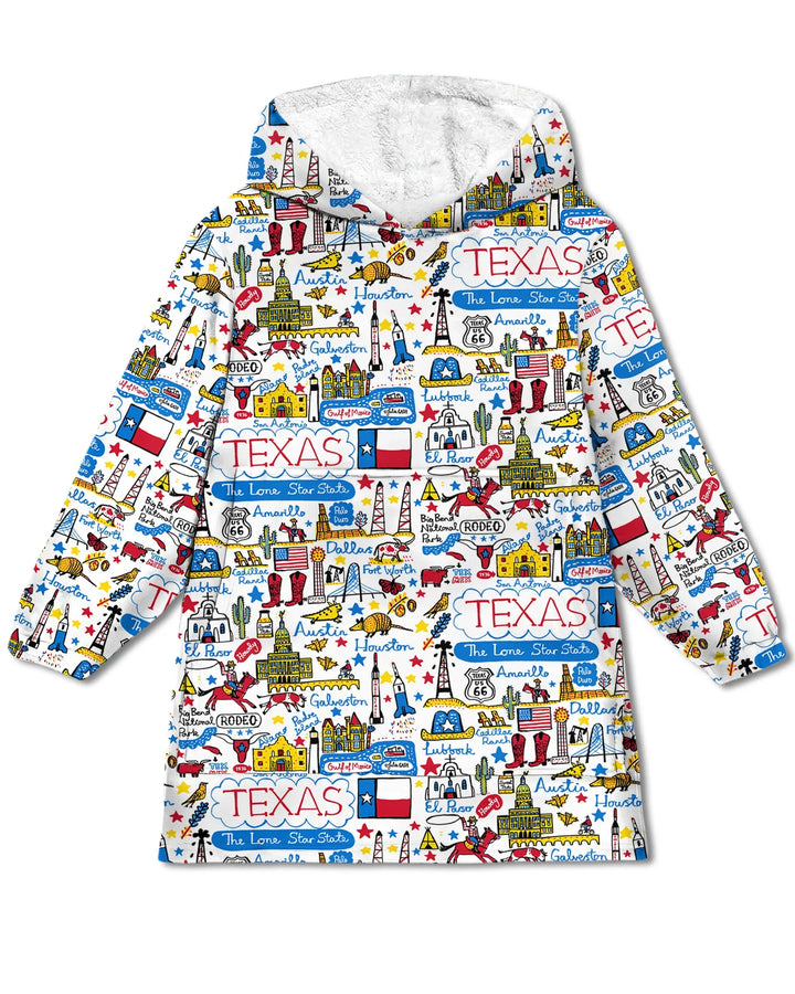 Sudadera con capucha y manta de bambú Lone Star State