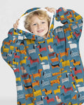 Whimsical Dachshund Wearable Bamboo Blanket Hoodie