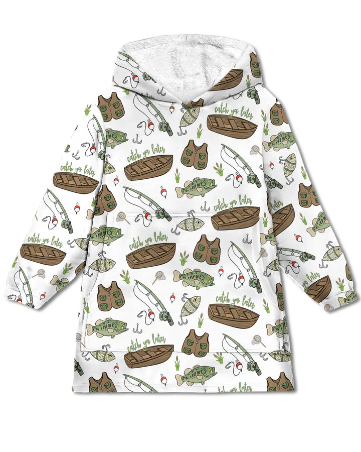 Catch Ya Later Wearable Bamboo Blanket Hoodie