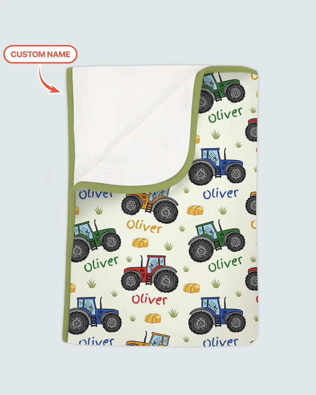 Custom Name A Little Dirt Never Hurt Bamboo Blanket
