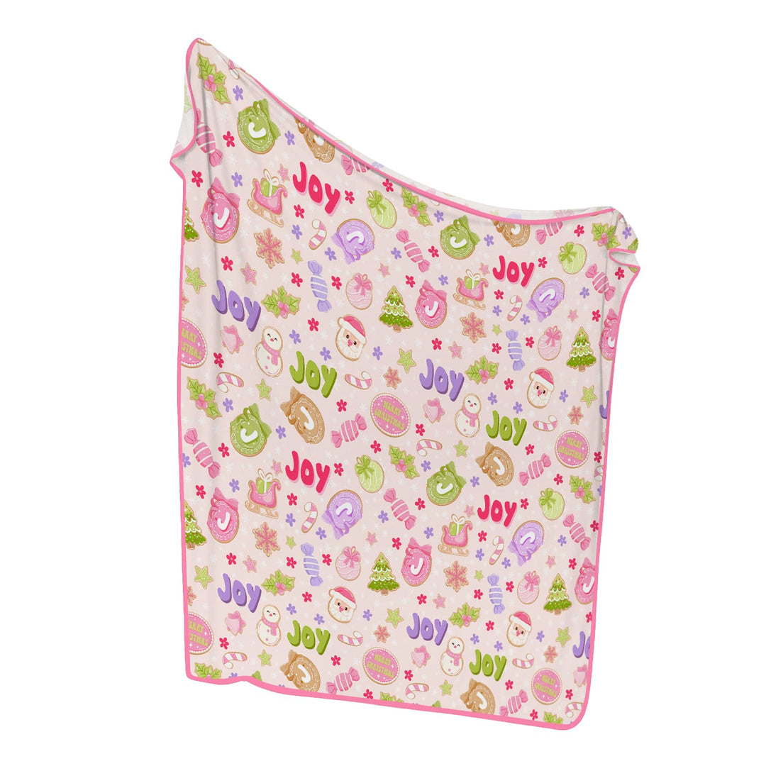 Custom Name Christmas Cookies Custom Toddler Blanket