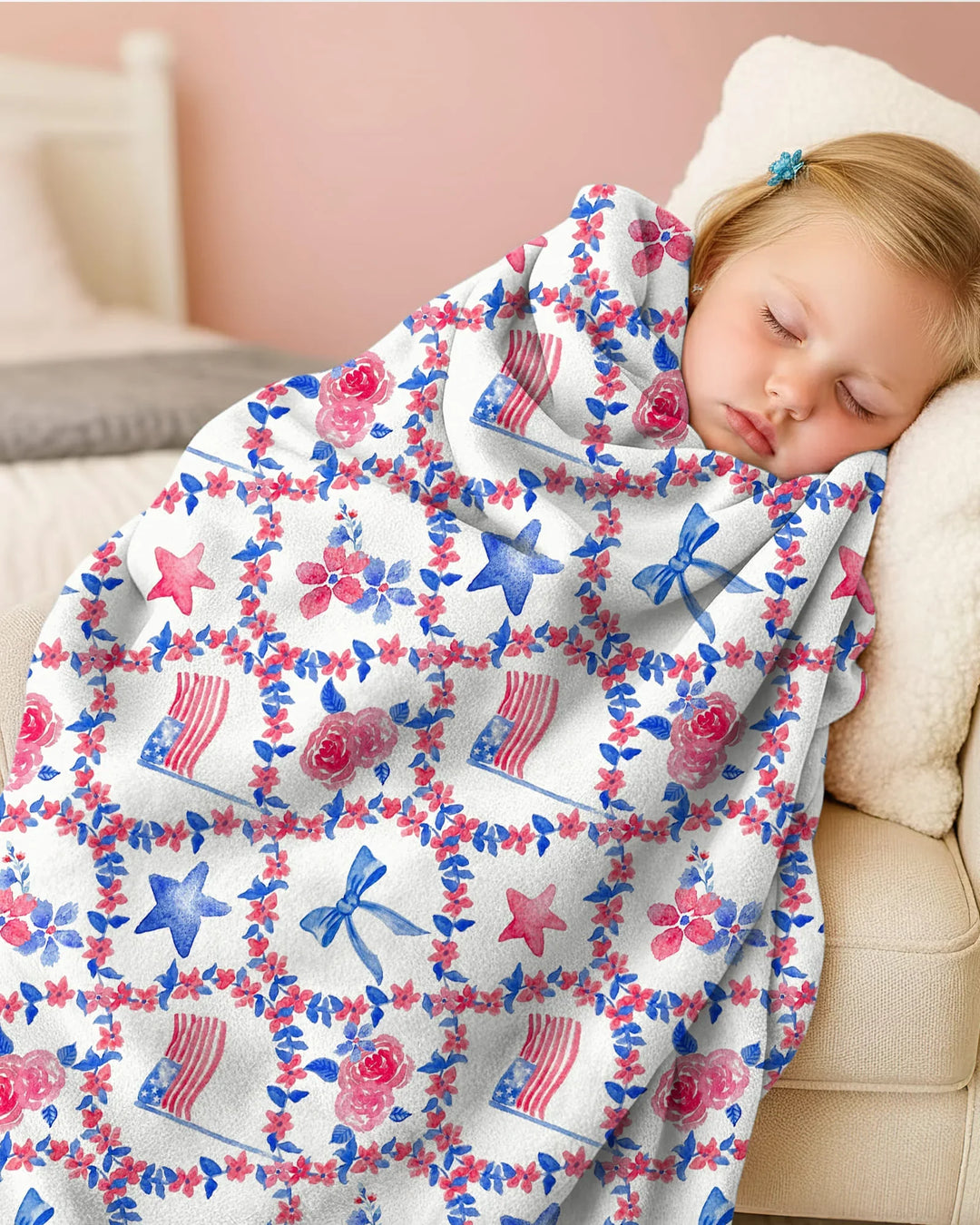 Americana Bloom Blanket